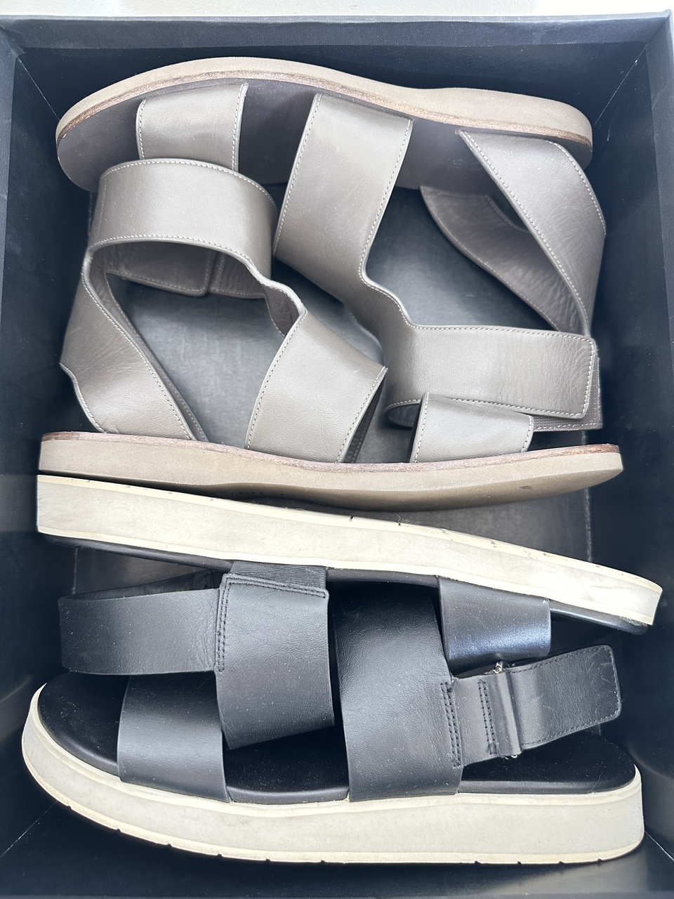 Vince Leather Sandals - Two Pairs - Size 7 - photo 2