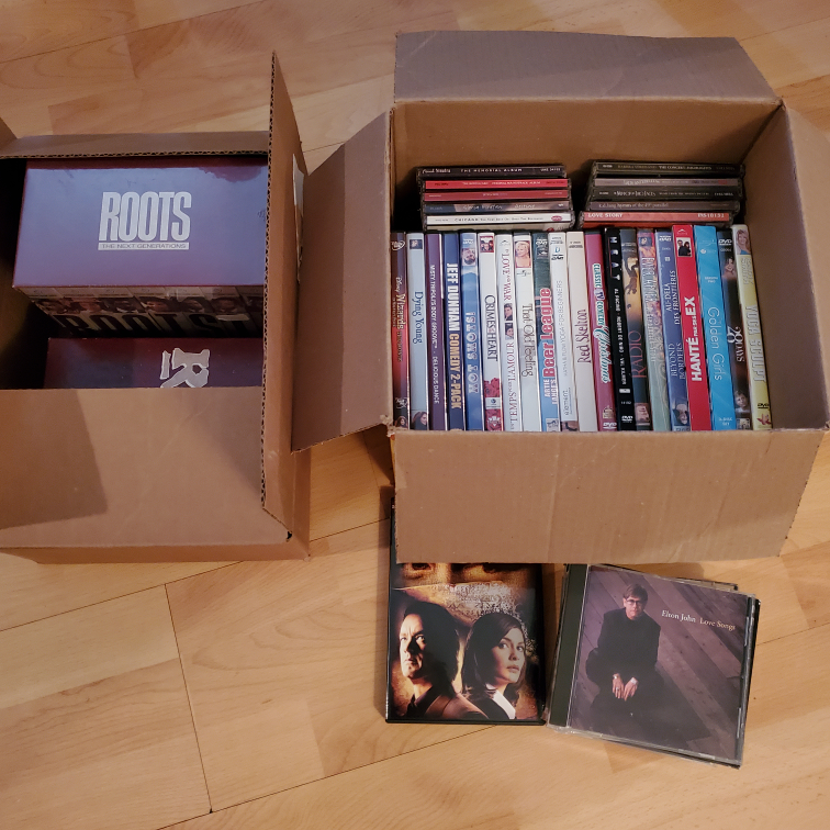Lot of DVDs and CDs #freecycle