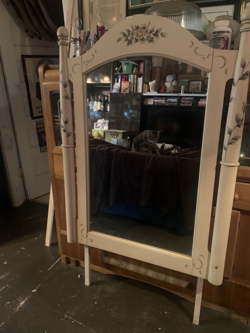 Vintage Floral Mirror