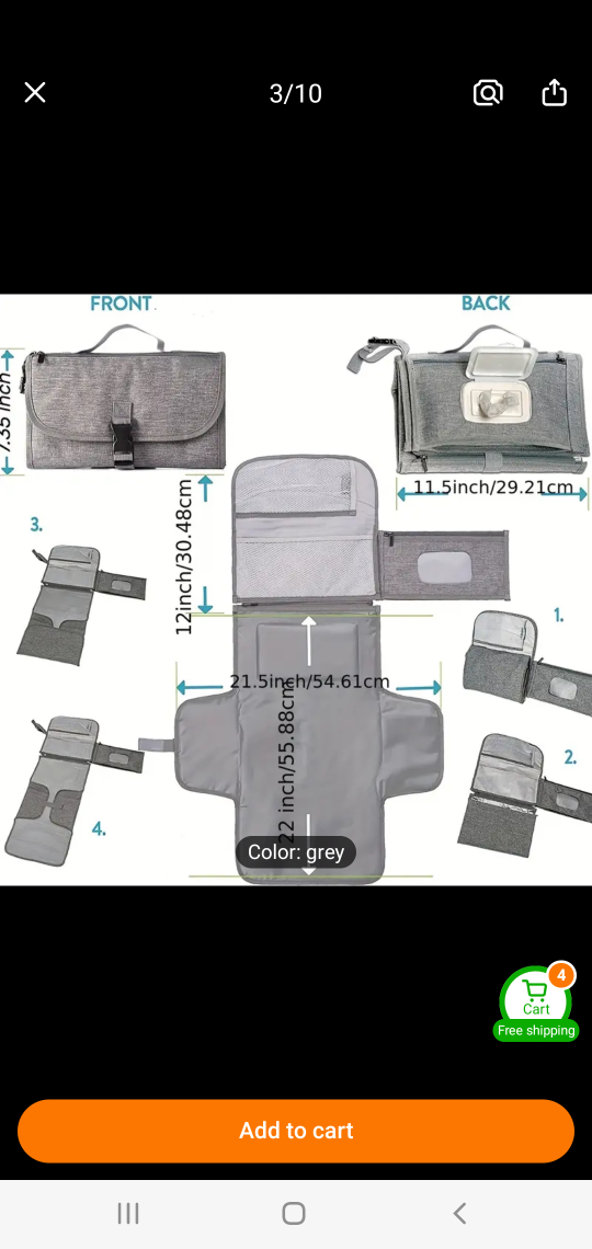 Portable Baby Changing Mat - photo 2