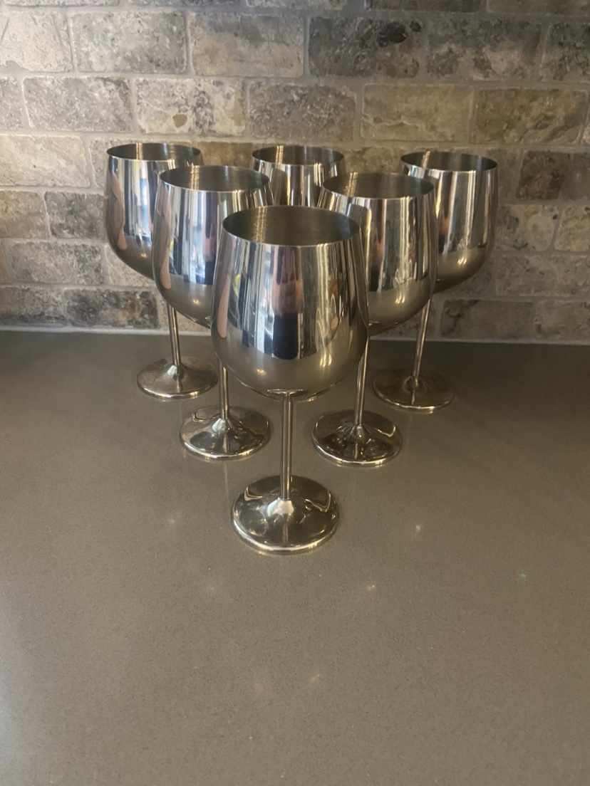 Stainless Steel Wine Glasses - photo 2