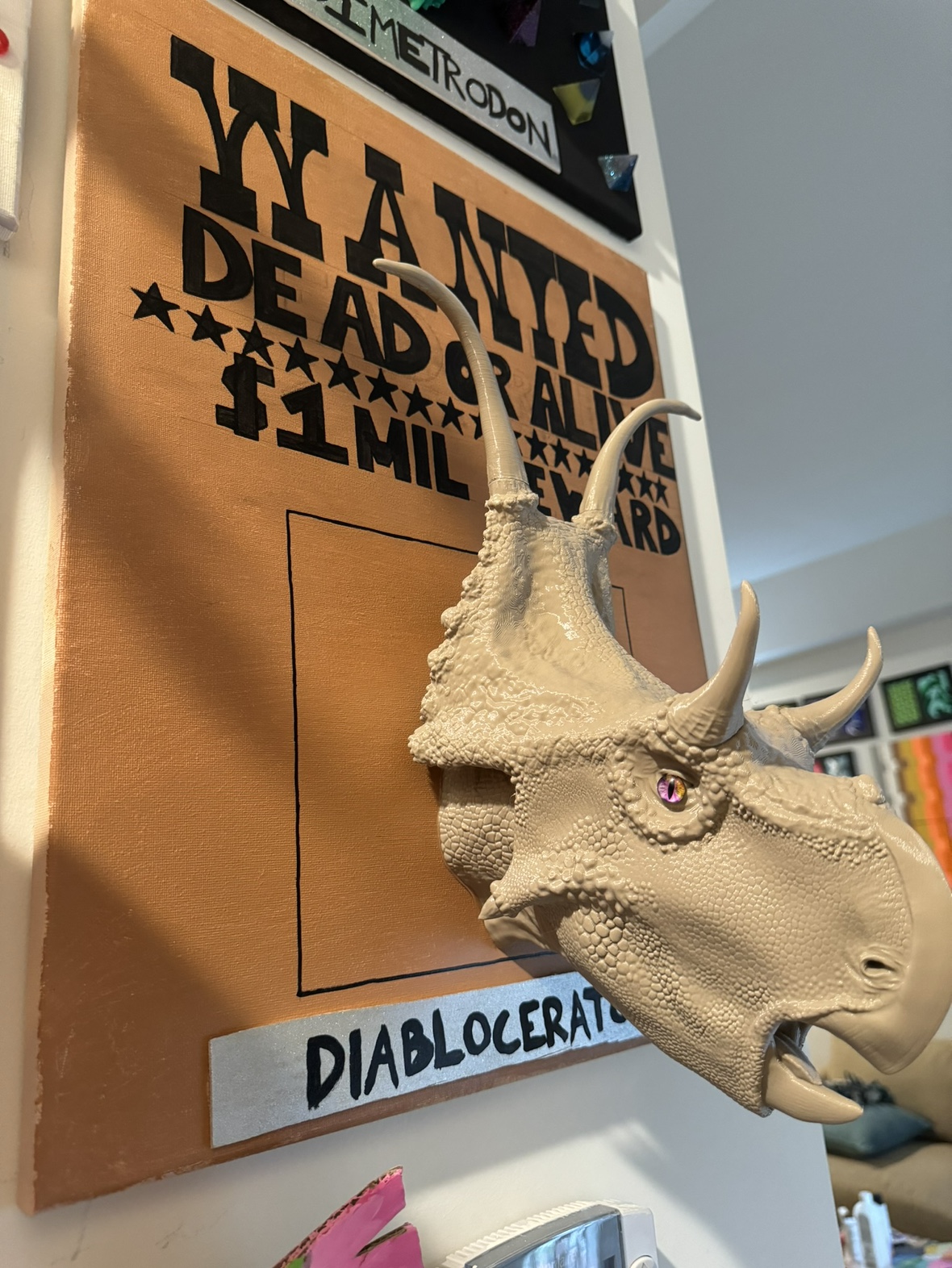 Diabloceratops Dinosaur Head Wall Decor - photo 2