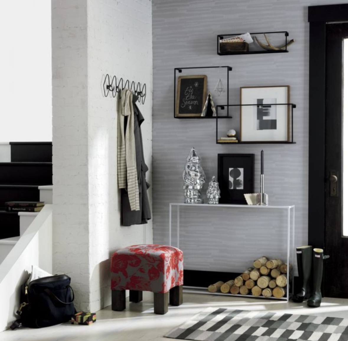 CB2 Matte Black Floating Shelves Set Of 3 - photo 3