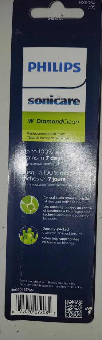 replacement brush head Phillips sonic diamond  4 brushes image indicator(2)