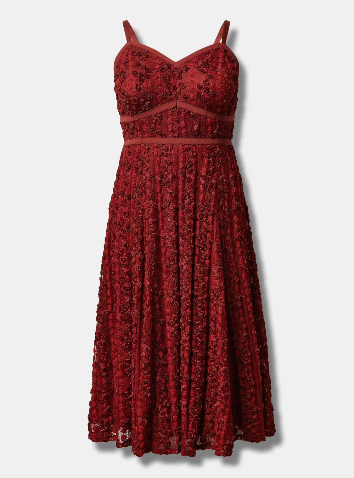 Tea length lace sweetheart dress - photo 3