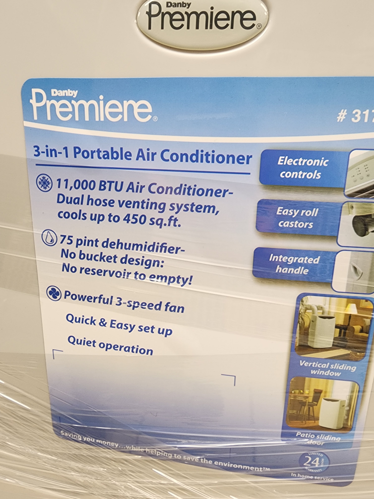 Danby Premiere 3-in-1 Portable Air Conditioner - photo 2