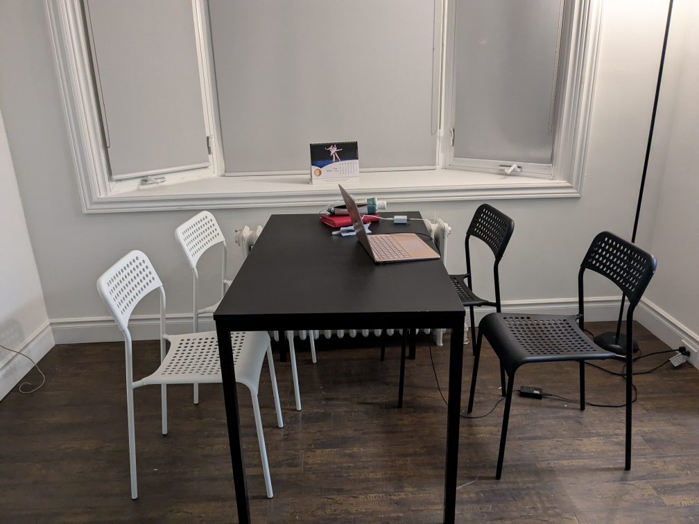 Ikea table with 4 seats set