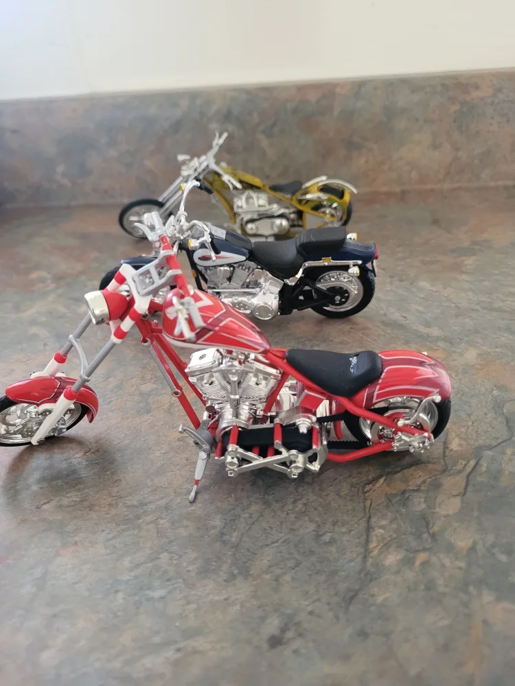 3 mini choppers. 10 dollars. Die cast. thumbnail