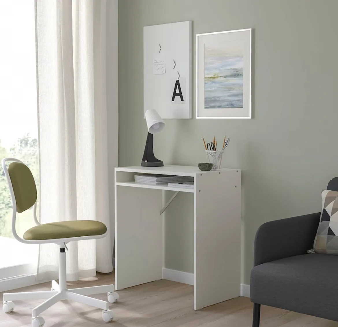 White Folding Desk from Ikea thumbnail