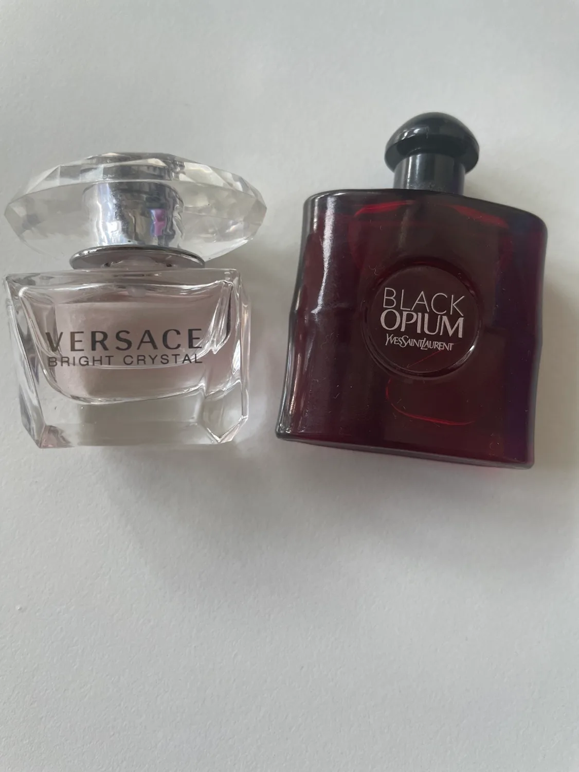 Versace Bright Crystal and YSL Black Opium Perfume thumbnail