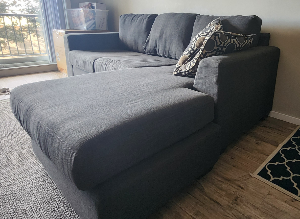 Reversible Sectional L-shaped couch