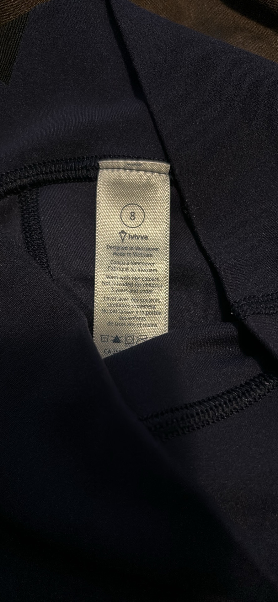 Ivivva Size 8 Dark Blue Leggings - photo 5