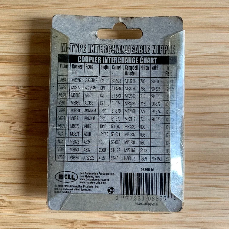 M-Type Interchangeable Nipple 1/4" Male Coupler #freecycle image indicator(2)