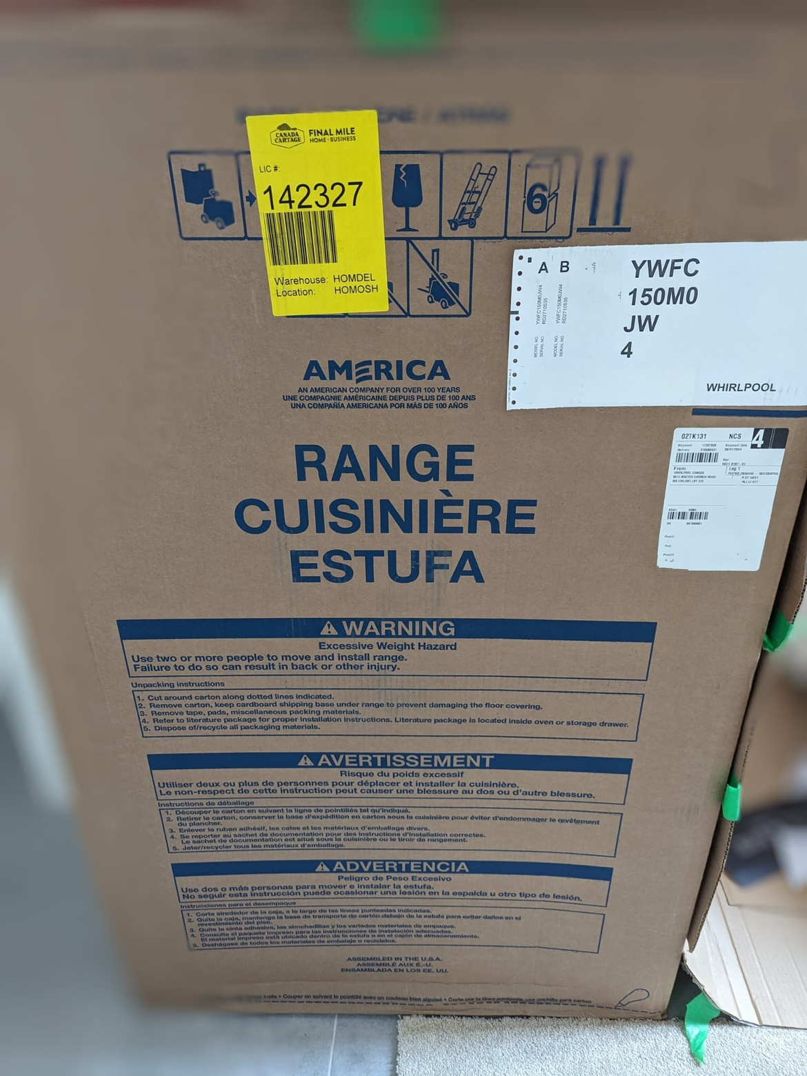 Whirlpool Electric Range (brand new sealed box) - photo 2