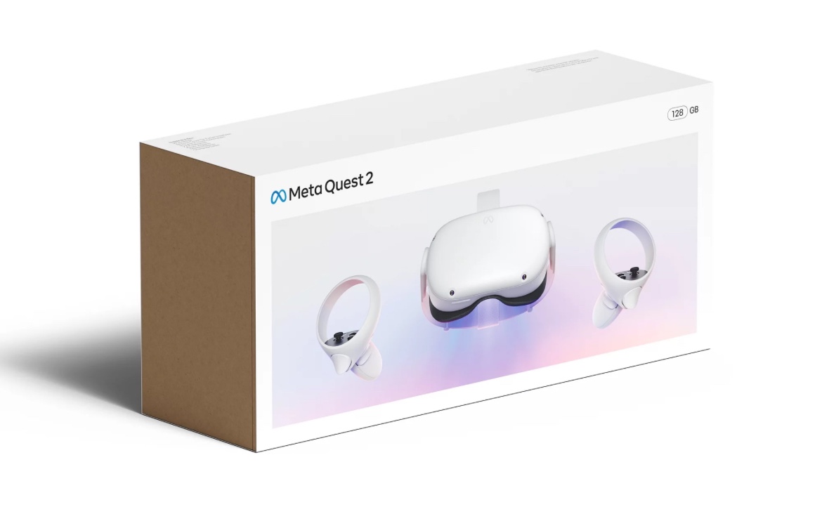 Oculus Meta Quest 2 VR Headset + Controllers, 128GB