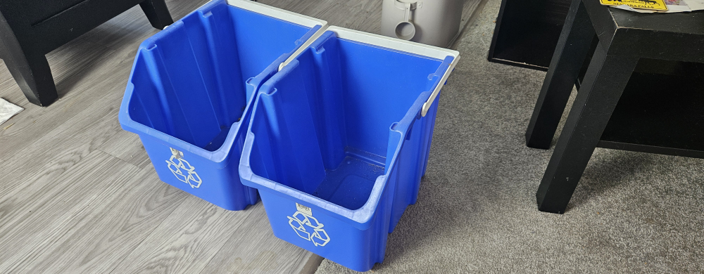 Blue Recycling Bins