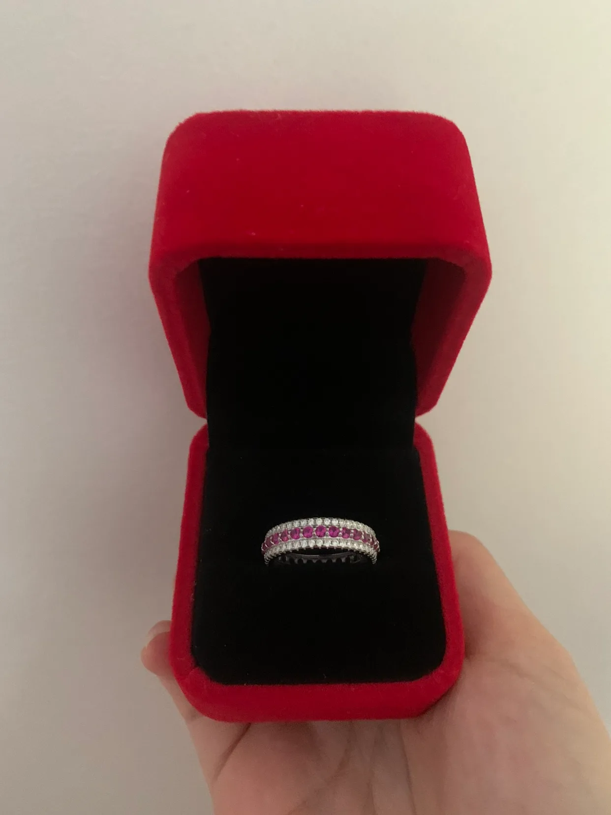 Ruby and Diamond Eternity Band image indicator(2)