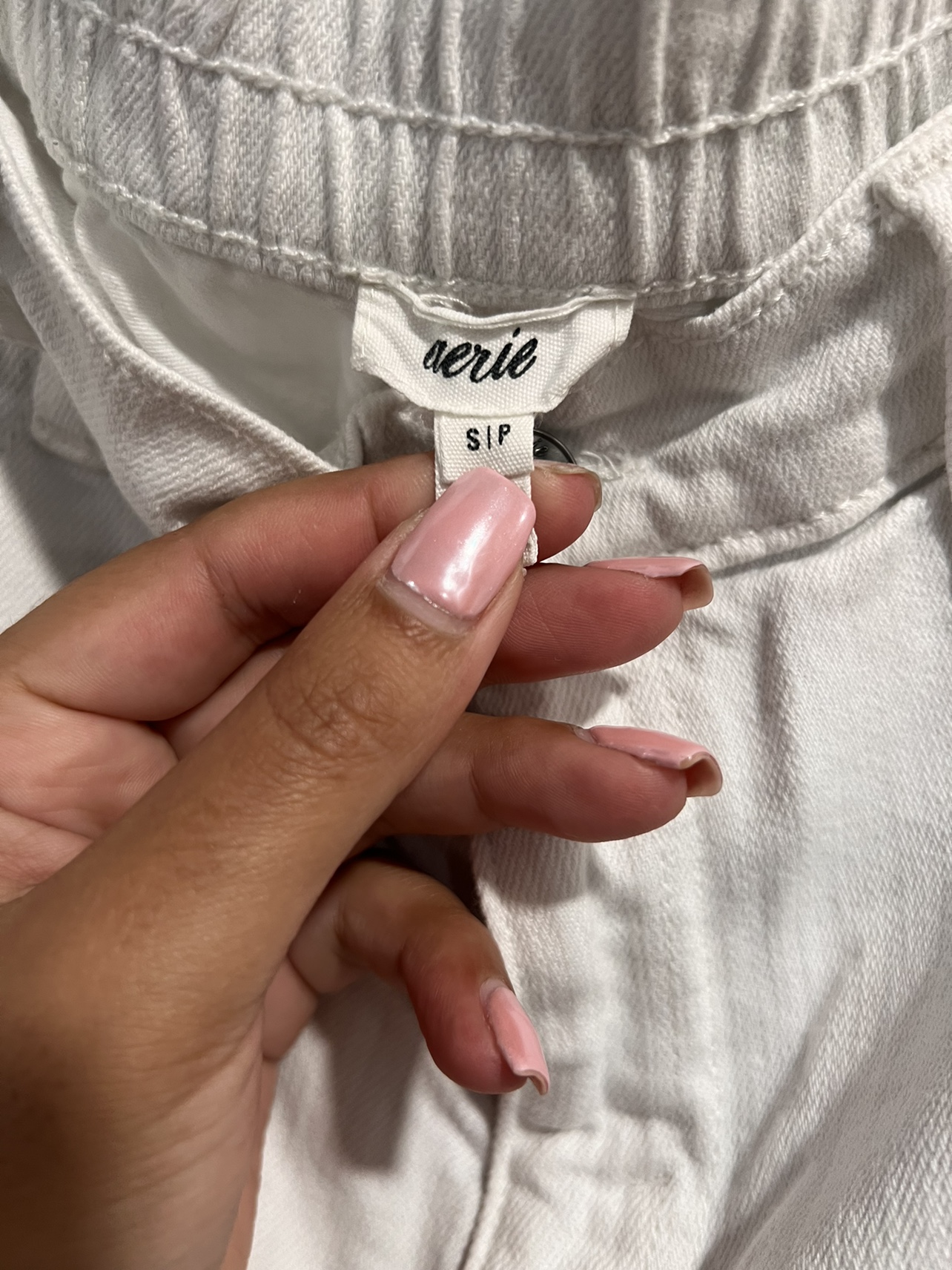 Aerie White Denim Shorts - photo 3