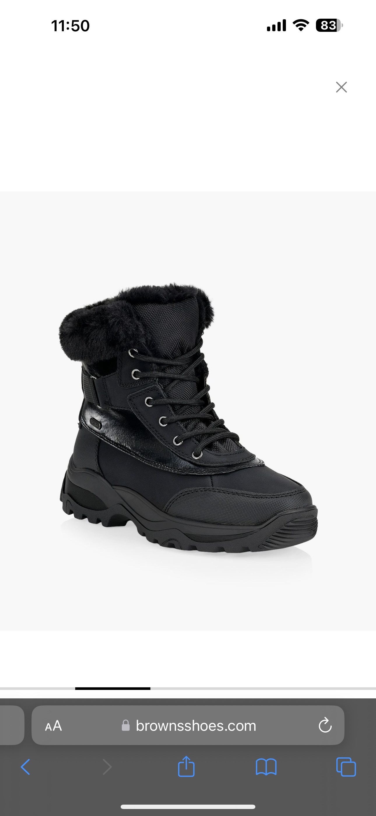 Artica Black Winter Boots with Fur Trim - photo 2