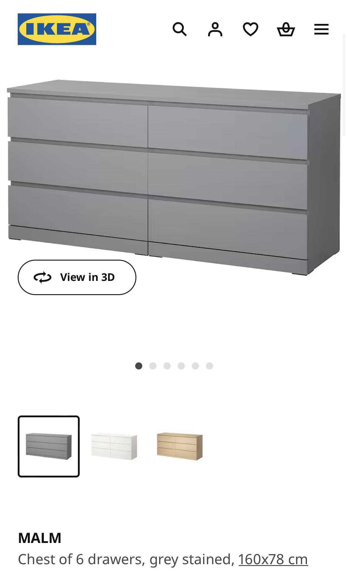 MALM Chest of Drawers
