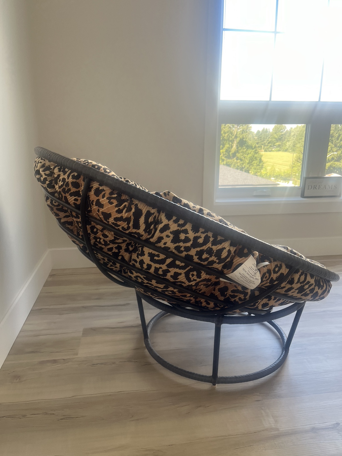 Leopard Print Papasan Chair - photo 3