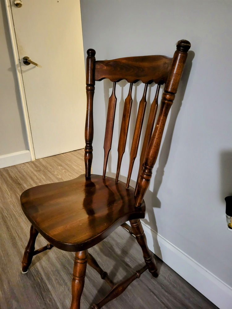 2 Wooden Dining Chairs