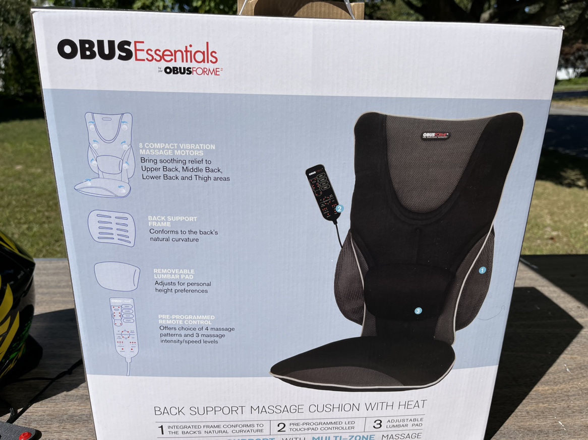 OBUSFORME Back Support Massage Cushion