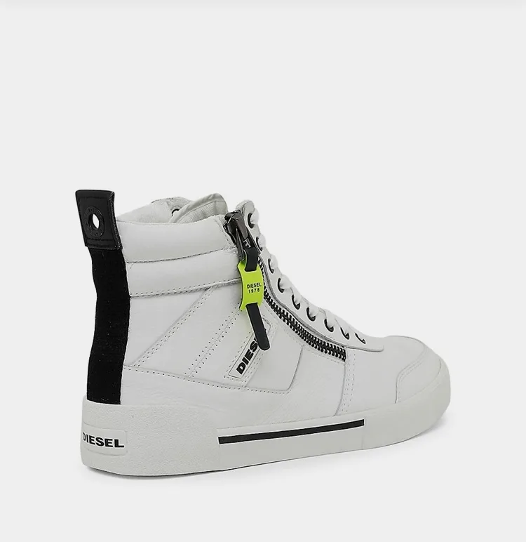Diesel Men's White High-Top Sneakers image indicator(2)