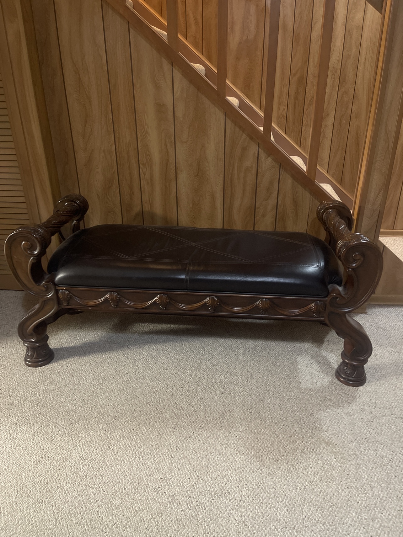 Ornate Wooden Bench