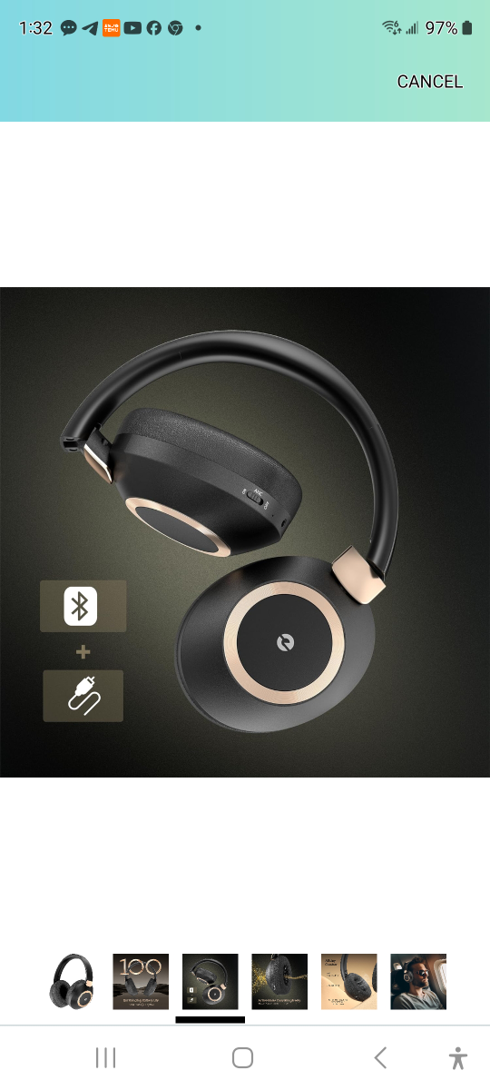 Brand new Active Noise Cancelling Headphones 100mh. - photo 4