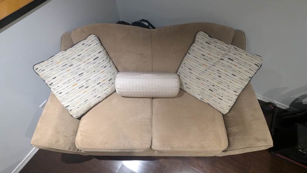 Beige 2-seater loveseat - $125 OBO - photo 2