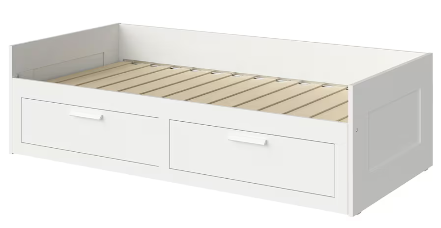 White Daybed with Mattress & Storage Drawers Twin - photo 2
