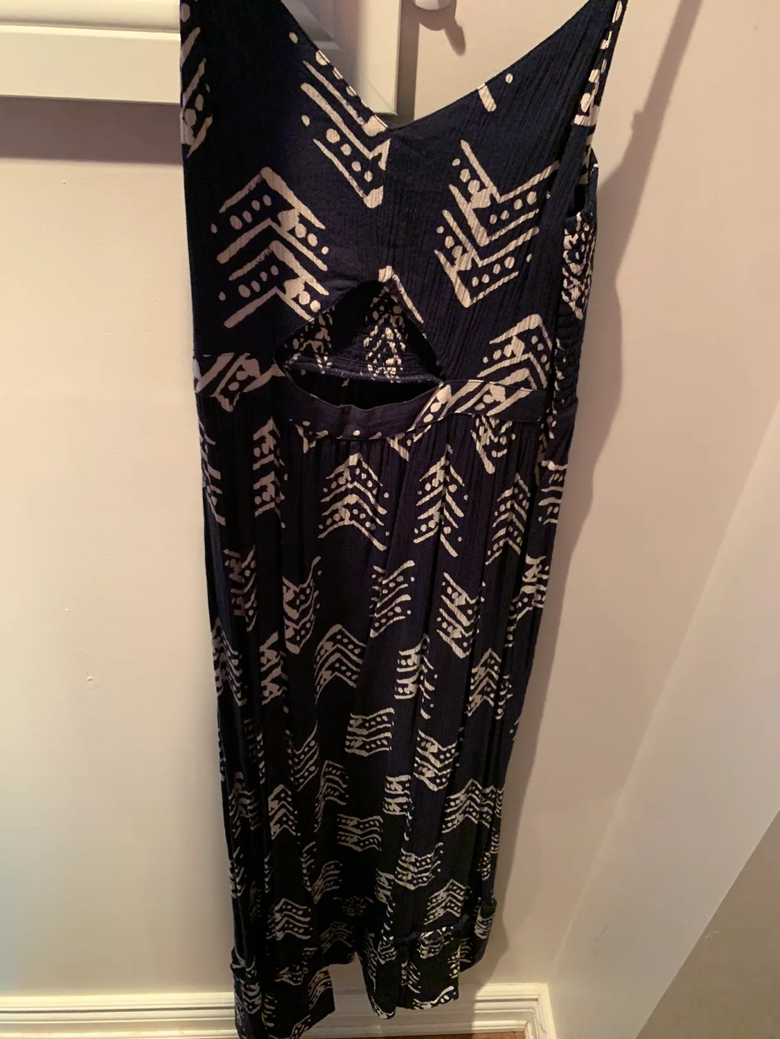Blue and White Maxi Dress thumbnail