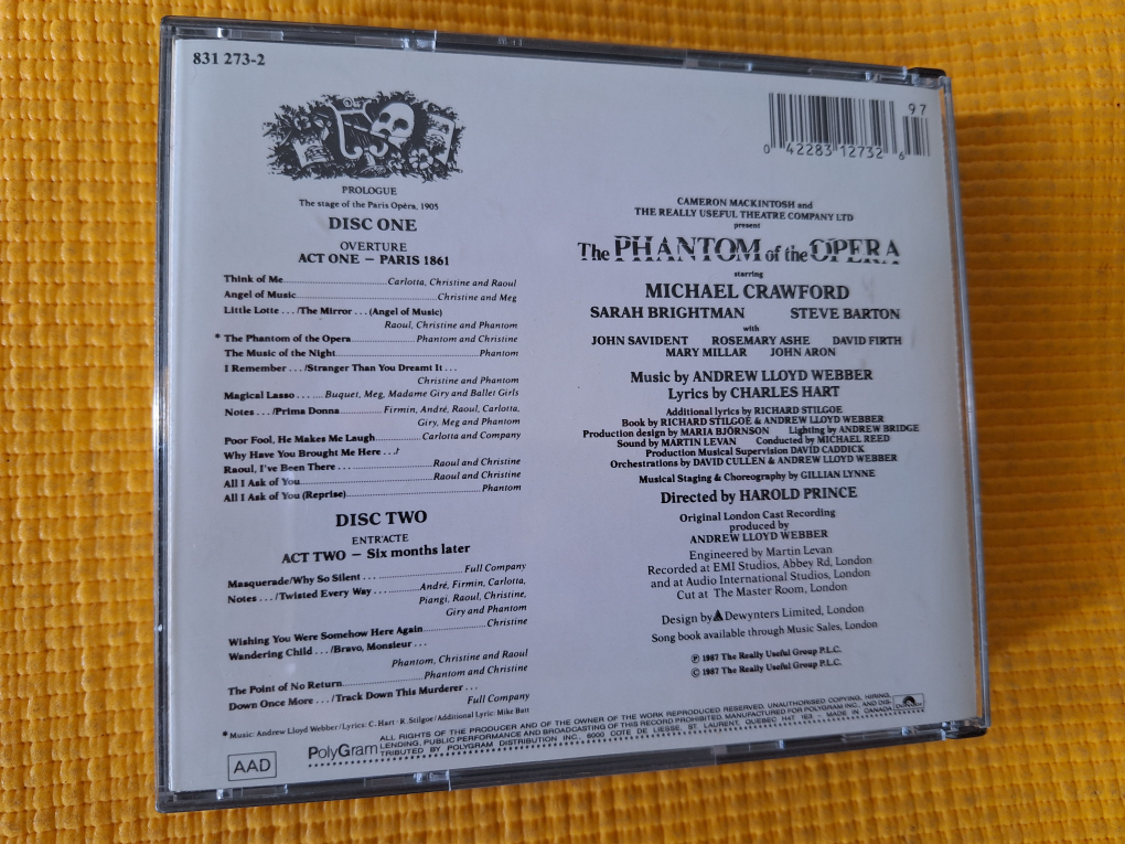 The Phantom of the Opera - Original London Cast Recording 2 CD - photo 2