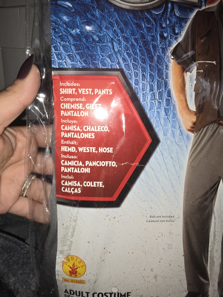Adult Jurassic Park Owen Costume Size M - photo 2