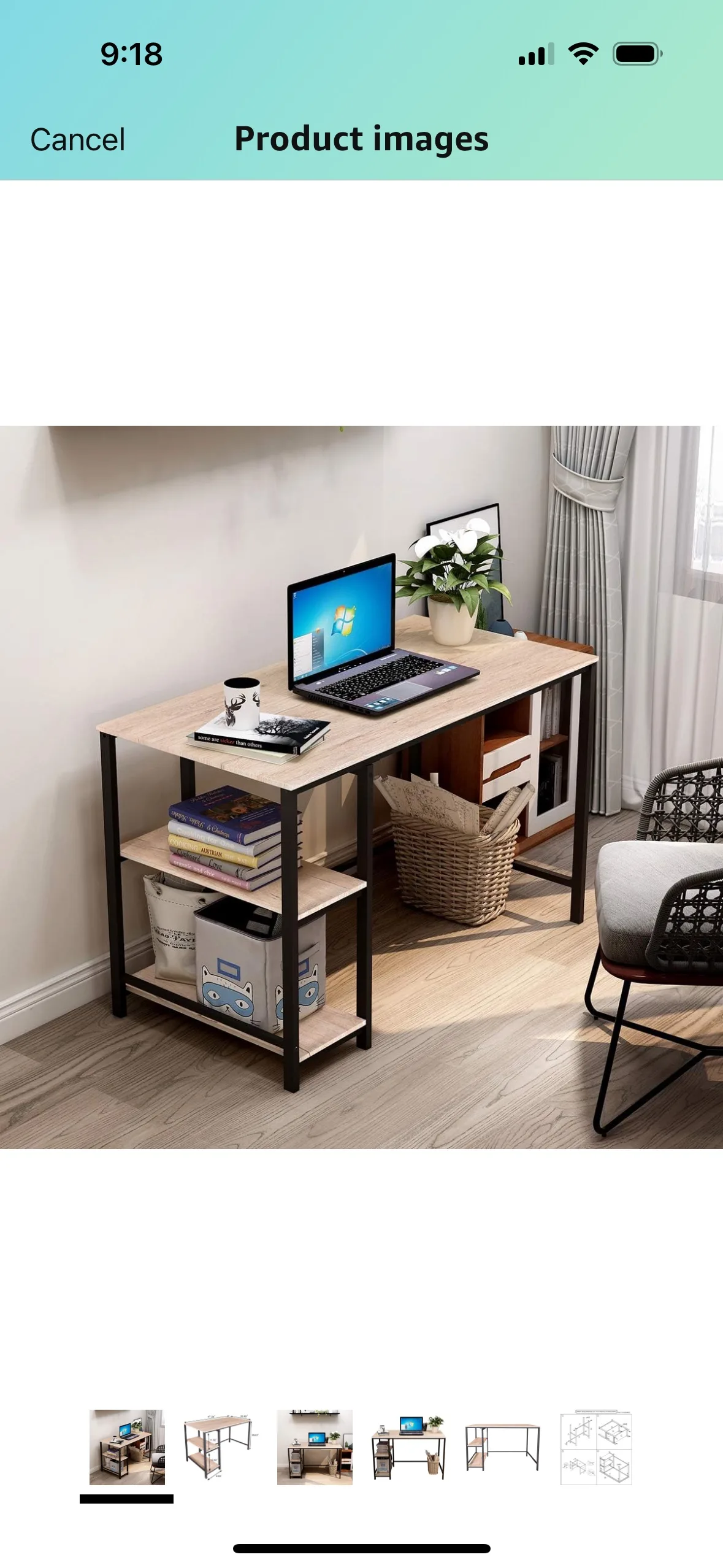 Computer Desk with Shelves thumbnail