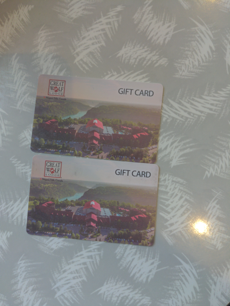 Great Wolf Lodge Gift Cards worth 200$