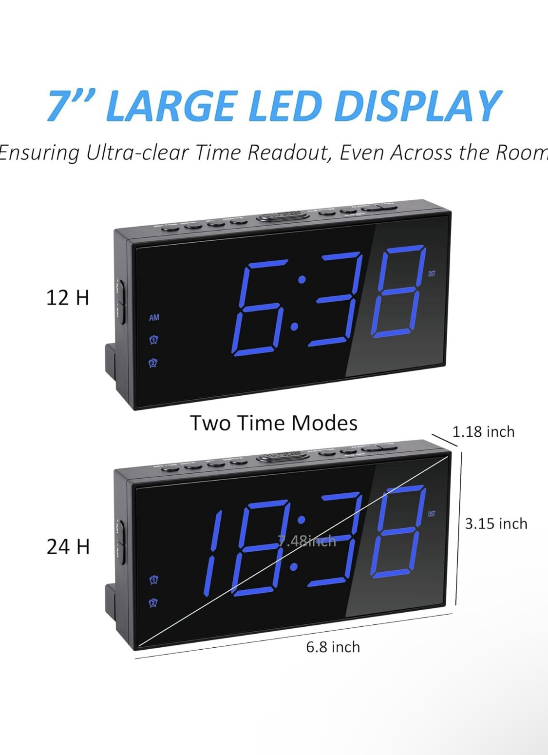 Digital Alarm Clock with Snooze Function
