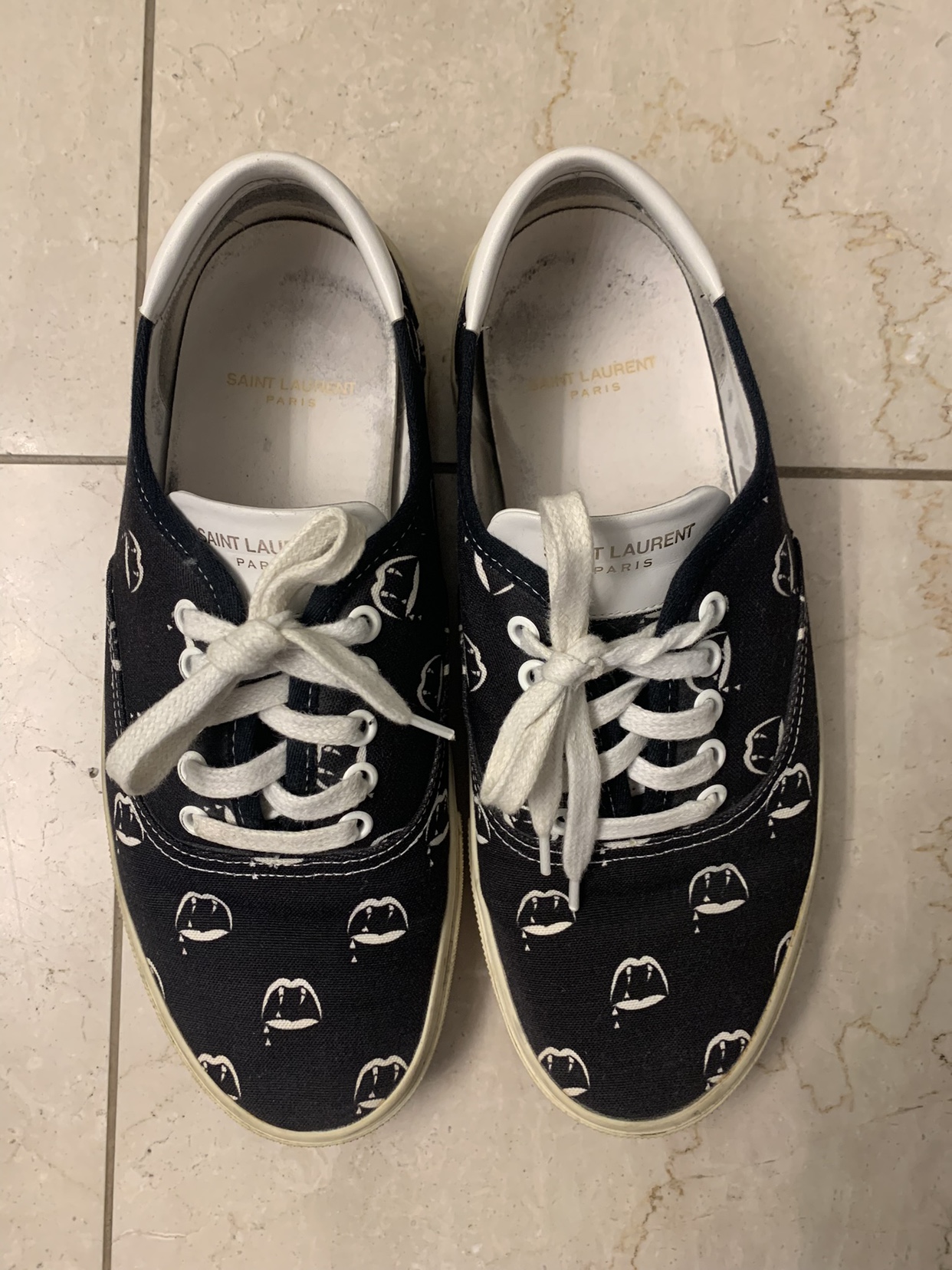 Saint Laurent Men’s Fangs Sneakers size 43 EU