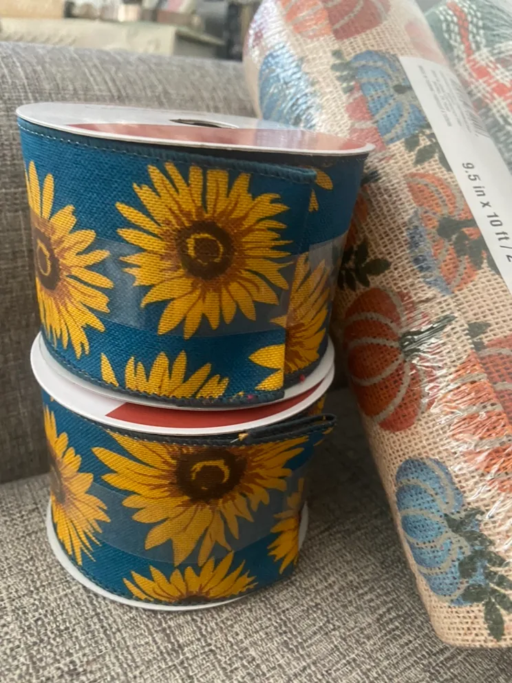 Fall Decor Ribbon and Mesh image indicator(5)