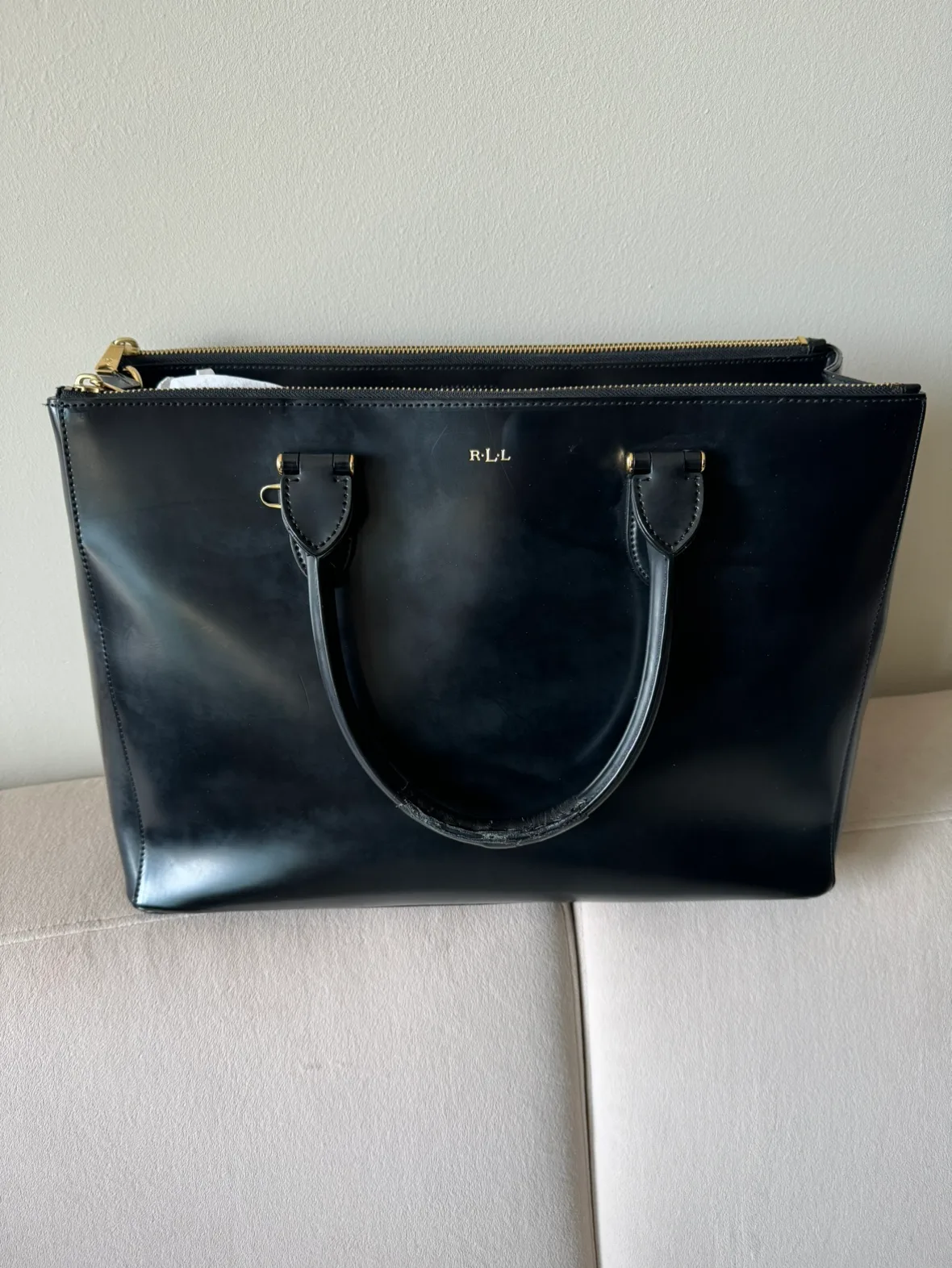 Ralph Lauren Large Leather Tote Bag image indicator(3)