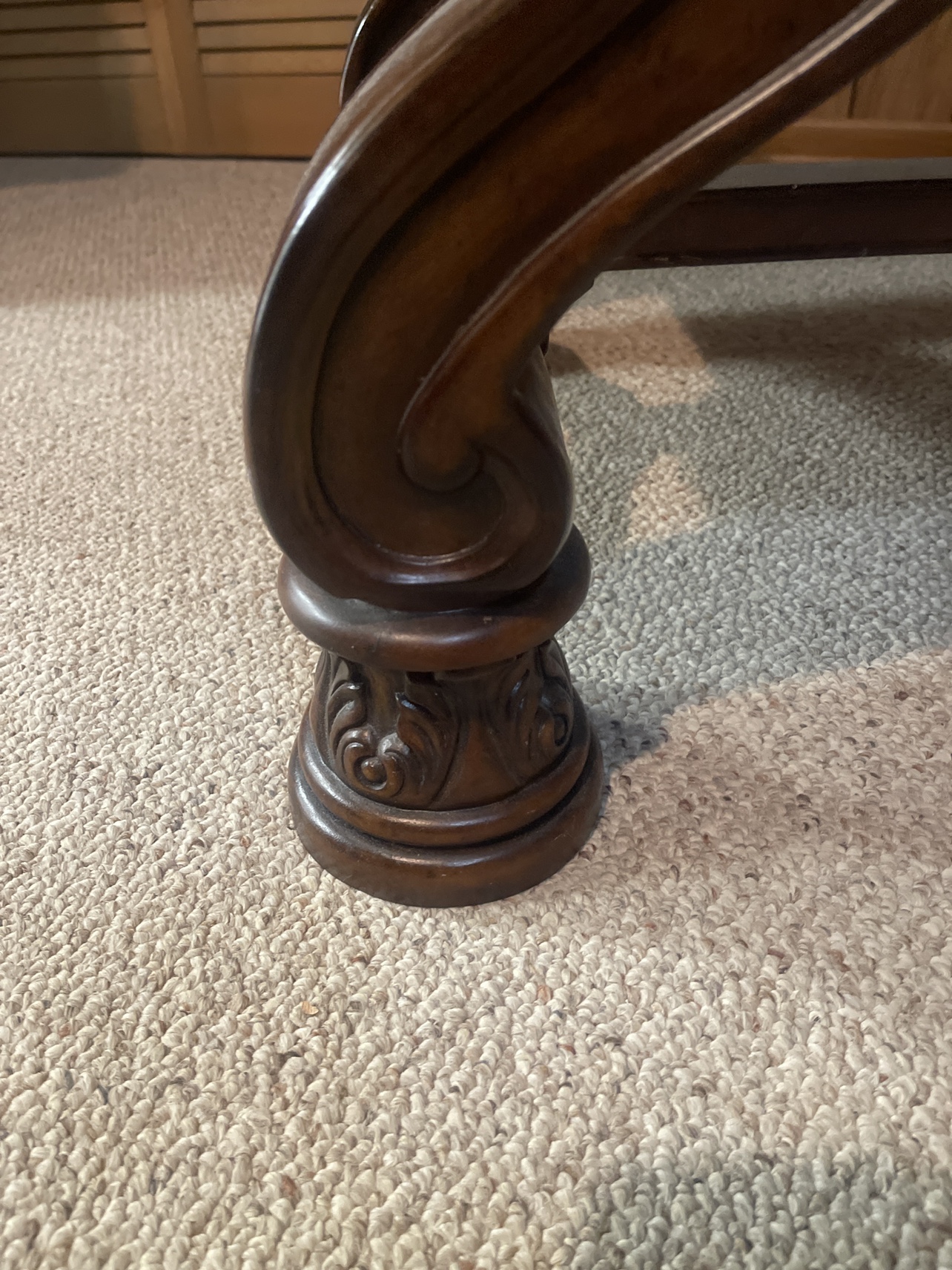 Ornate Wooden Bench - photo 3