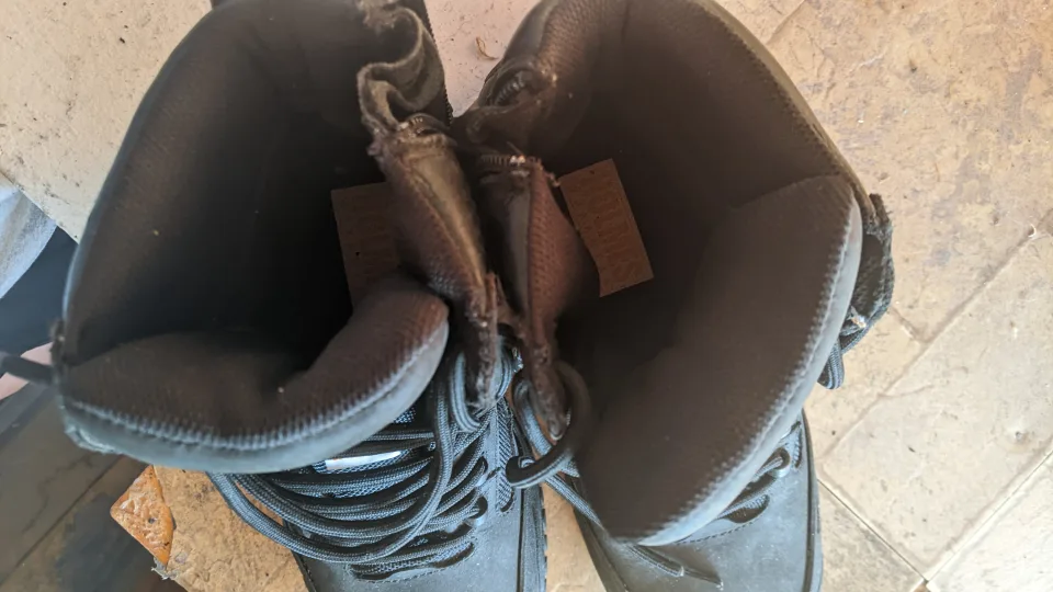 MIKE HOLMES black Safety steel toed work Boots unisex size 41 image indicator(6)