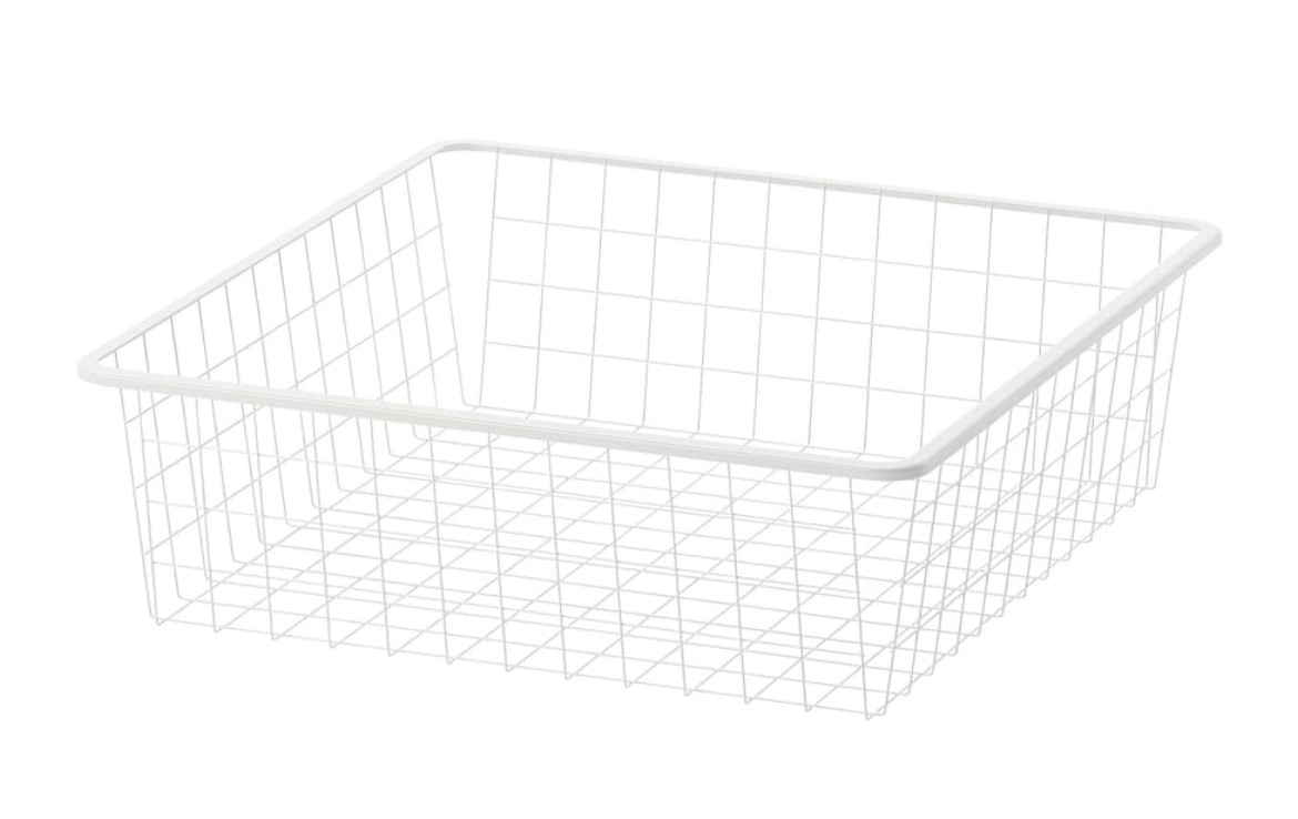 White Wire Storage Basket