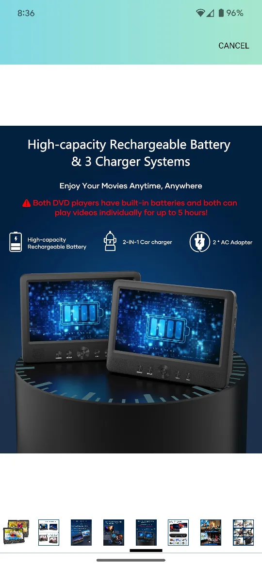 Dual Screen DVD Player image indicator(4)