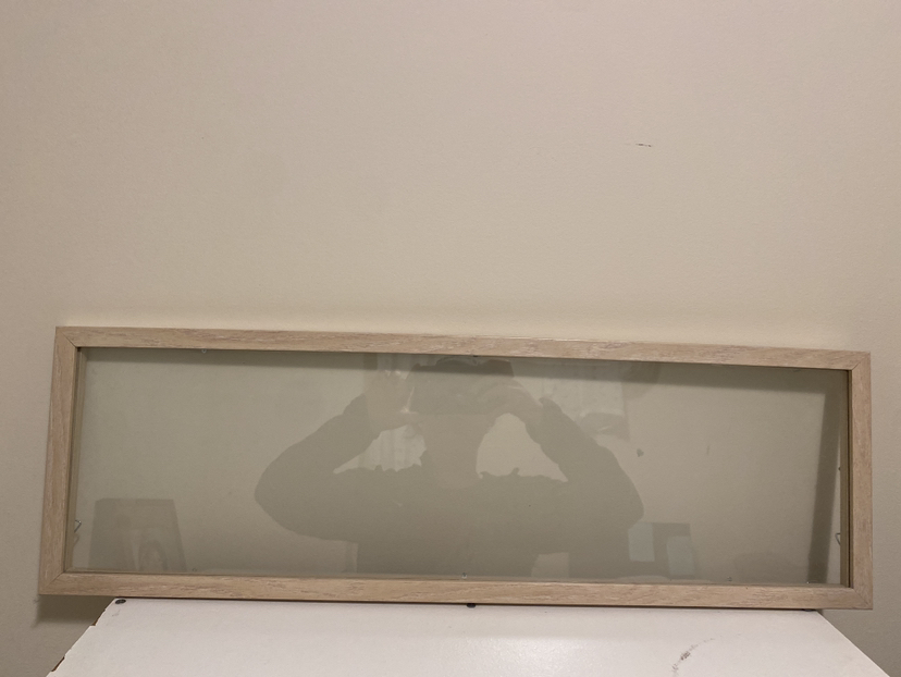 Glass double frame