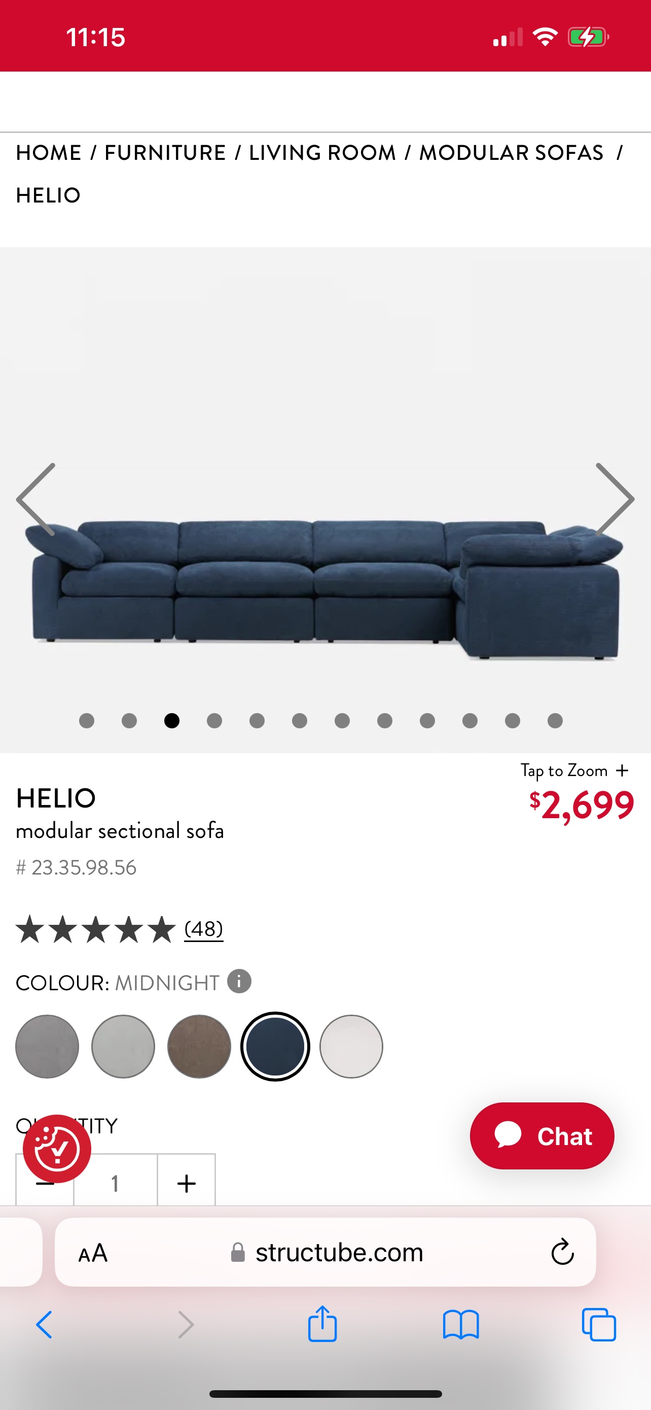 Helio Modular Sectional Sofa❗️Reduced