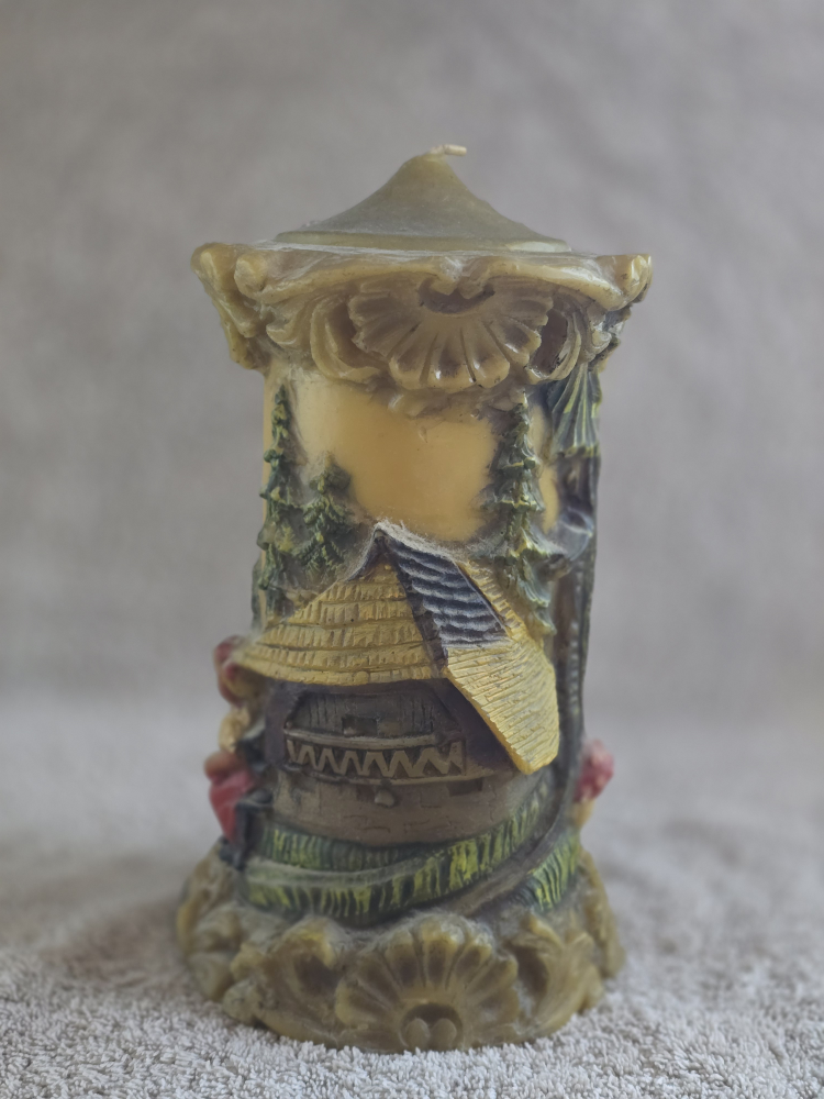 Hand Carved Candle Johann Gunter Schwarzwald Germany - NOT Used - photo 4