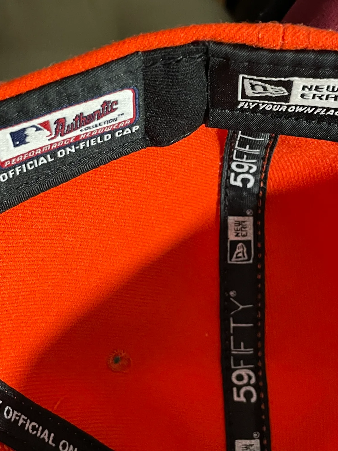 Miami Marlins New Era Orange Hat image indicator(5)