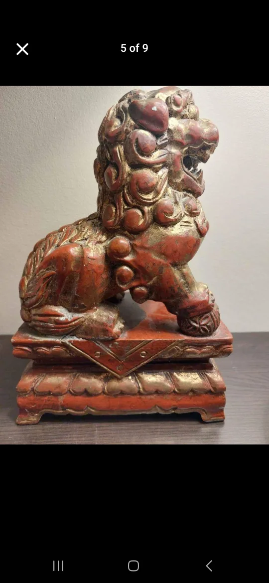 Pair of Foo Dogs chinese antiques image indicator(5)